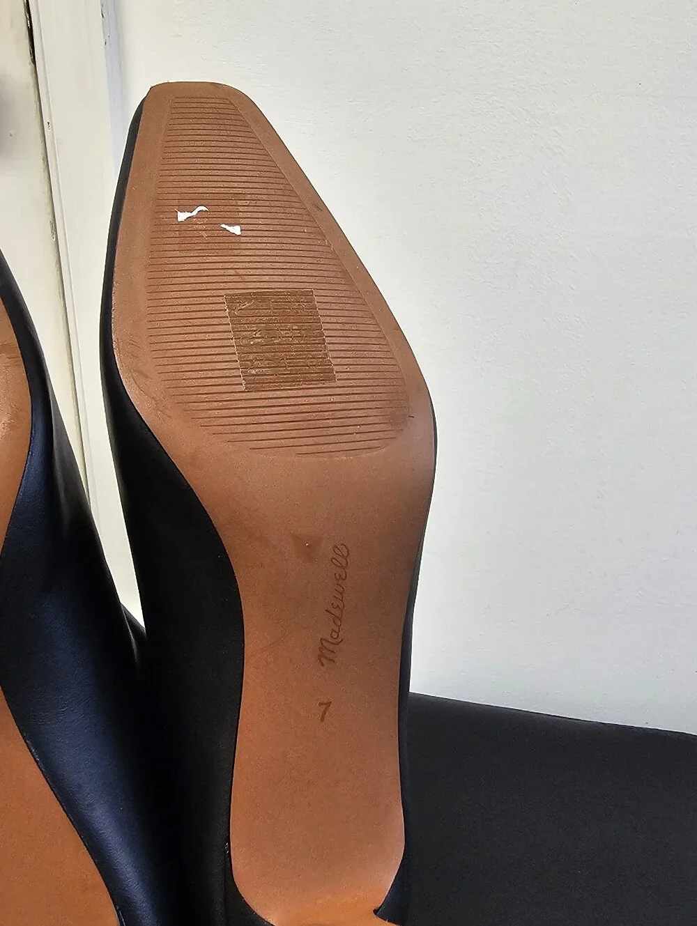New Madewell The Dimes Stiletto-Heel Ankle Boot Black Size 7